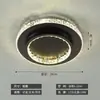 Luz Creativa para Pasillo, Moderna Luz de Techo Redonda de Ahorro de Energía para Entrada, Pasillo, Balcón, Cocina, Baño, Iluminación de Cristal Minimalista Moderna