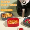 Tapetes de silicone para air fryer, tapetes de cozimento resistentes ao calor, formatos quadrados e redondos, seguros para micro-ondas e forno, assadeiras para assar frango, tapetes de cozimento para atacado