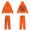 Sudadera con Estampado de Letras Hellstar Hellstar Conjunto de Pantalones Casuales Holgados para Hombre