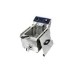 Fritadeira elétrica de bancada em aço inoxidável comercial com válvula de dreno de óleo, fritadeira elétrica com aquecimento, fabricante de fritadeira de grande capacidade