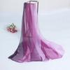 Cachecol Georgette roxo escuro gradiente feminino body training cachecol longo cachecol feminino novo modelo de cachecol de dança