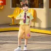 Conjunto de Uniforme Escolar JK Nick Fox para Crianças Roupa de Performance para Meninos e Meninas Alunos do Ensino Fundamental Uniforme de Policial Nick Uniforme de Aula de Performance Verão