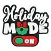 Encantos de Zueco de Dibujos Animados de PVC para Navidad Copo de Nieve Hombre de Jengibre Muñeco de Nieve Hebillas de Zapato de Goma Blanda Accesorios de Decoración de Zapatos DIY Festivos