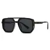 Nuevas Gafas Retro Europeas y Americanas para Hombre y Mujer Montura Cuadrada Doble Puente Gafas de Sol Venta al por Mayor de Stock Transfronterizo 62017