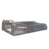 Máquina de limpieza de suelas de zapatos de doble canal, máquina de limpieza de suelas de zapatos ultradelgada, máquina de cepillado de suelas de zapatos de doble canal para minería JBK-132B