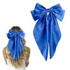 Bestseller internacional Amazon cetim verão estilo de alta qualidade mais vendidos em feiras, fabricante Yiwu atacado presilhas de cabelo com laço para mulheres