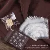 Floco de Neve Crocante Saco Autovedante Saco para Alimentos Embalagem para Biscoitos Nougat Saco para Embalagem de Doces Lanches Tâmaras com Leite Saco Selado Autoadesivo