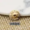 Fábrica Fuente Remaches Sombrero de Paja Cobre Puro 7-12 mm Multicolores Galvanizados Accesorios Ropa Equipaje Remaches DIY Fabricante Venta al por Mayor en Stock
