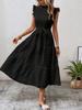 2024 Ropa de mujer europea y americana transfronteriza Falda de comercio exterior de Amazon Vestido de falda grande con cordones sin mangas bohemio para mujer