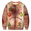 Sudadera casual unisex con cuello redondo y manga larga, estampado digital 3D de dibujos animados del Grinch navideño transfronterizo europeo y americano