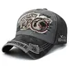 Gorra de Béisbol Patchwork de Mezclilla Lavada de Comercio Exterior con Tiburón y Bordado Personalizado, Sombrero para el Sol al Aire Libre Estilo Vintage