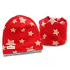 Nuevo conjunto de dos piezas de bufanda gorro de felpa de una sola capa para niños, gorro de algodón con estampado, sombrero cortavientos con protección para los oídos para primavera y otoño