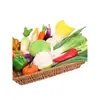 Simulación modelo de verdura y fruta falso verduras verdes pimiento rojo espuma plástica maíz rábano calabaza adornos decorativos accesorios