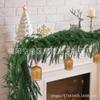 Decoração de Natal Criativa Natal 10 Pontas Folha de Pinheiro Pendente de Porta Rattan Janela Cena de Atmosfera Arranjo Pingente de Árvore de Natal