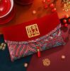 Tecido Brocado de Alta Qualidade Palavra de Bênção Saco Envelope Vermelho Casamento Envelope Vermelho Casamento Cerimônia do Chá Tecido Especial 10.000 Yuan Envelope Vermelho Grande