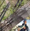 Caña de Pescar, Caña para Señuelos, Mango Segmentado Negro Brillante, Equipo de Pesca Ultra Ligero para Exteriores, Caña Articulada, Caña para Carrete de Baitcasting, Caña para Carrete de Spinning