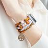 Adecuado para appIeiwatch123456789 Pulsera de Resina Cadena de Cuentas Correa de Apple Moda Universal