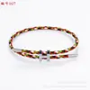 Pulsera de cable de acero inoxidable ajustable oro duro 3D con pulsera de cuerda acero de titanio pulsera impermeable en stock venta al por mayor