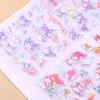 Pegatinas de Relieve Estéreo 3D, Pegatinas Decorativas de Cristal Lindas de Dibujos Animados para Niños, Divertidas Pegatinas Decorativas de Cristal de Relieve para Manualidades