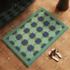Alfombrilla Antideslizante para Baño Estilo Medieval Lujo Ligero Retro Imitación Cachemir Absorbente Resistente a Manchas Alfombrilla para Pies Alfombra para Inodoro