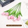 Mini Pu Tulipan Simulación Táctil Flor Tulipán Decoración del Hogar Accesorios para Fotografía de Bodas Flores Artificiales Venta al por Mayor