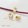 Cor esmalte ouro areia boas ações amendoim framboesa contas de pingente corda trançada diy material de acessórios com contas