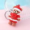 Nuevo llavero navideño, oso navideño, árbol navideño, muñeco de nieve, bolso colgante, pequeño regalo navideño.