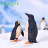 Chen Jun artesanato micro paisagem pvc plástico animais ornamentos paisagem marinha paisagismo acessórios simulação pinguim pai e filho