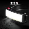 Faro brillante de área grande transfronterizo faros COB iluminación de mantenimiento de vista completa montada en la cabeza faros de trabajo para exteriores