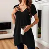 2026 Nueva Moda de Primavera Transfronteriza Estilo Europeo y Americano Moda Callejera Suéter Cuello en V Holgado Camiseta para Mujer