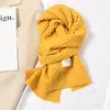 Bufanda pequeña versátil estilo coreano para mujer, otoño e invierno, suave, pegajosa, tejida de lana, cálida, bufanda de pareja, estudiantes, chicos