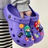 Zapatillas de verano lindas, impermeables, modernas, para enfermera, antideslizantes, versátiles, de dibujos animados, para baño, de punta cerrada, sencillas, de media caña
