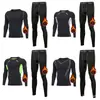 Ropa de fitness con forro polar para hombre, que incluye ropa para entrenamiento de baloncesto, carreras matutinas, prendas de compresión de secado rápido y conjuntos de alta elasticidad para correr y entrenar en el gimnasio.