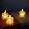 Luz de vela electrónica led mini transparente lágrimas pequeñas cera de té romántica ins luz de ambiente decorativa decoración navideña regalo