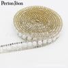 Atacado de código de barras de strass um metro cor pérola de cerâmica adesivo hot melt hot drill cinto decorativo sapato bolsa DIY acessórios de vestuário