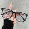 Óculos Inteligentes Pretos com Armação Preta que Mudam de Cor Dia e Noite Podem Ser Equipados com Lentes de Grau, uma Ferramenta Mágica Sem Maquiagem Que Faz Você Parecer Mais Magro, Anti-Luz Azul, Óculos Sem Grau