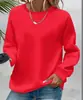 Moletom Esportivo Solto com Gola Redonda para Primavera, Outono e Inverno para Homens e Mulheres, Moletons, Moletons Pulôver, Tops Casuais de Manga Longa