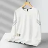 Moletom Masculino Gola Redonda, Marca Tendência Outono, Versátil Estampado Solto Manga Longa, Roupa Unisex para Casal, Top de Estudante
