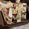 30 marcapáginas de mariposa de estilo retro, etiqueta de lectura para libros de estudiantes, tarjeta de alto valor de color, decoración de libros DIY