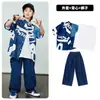 Ropa de moda hip hop para niños traje de camisa hip hop niños y niñas ropa de actuación hiphop marca de moda infantil 61 ropa de actuación
