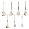 Novo tubo cônico de aço inoxidável utensílios de cozinha de silicone grau alimentício resistente a altas temperaturas espátula de silicone colher escorredor utensílios de cozinha domésticos
