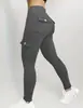 Suministro Exclusivo Transfronterizo de Pantalones Cargo de Yoga para Mujer Populares Europeos y Americanos, Leggings Ajustados de Alta Elasticidad, Más Vendidos en Europa y América