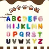 Atacado Amazon digital DIY patches de bordado com letras em inglês para bolsas e roupas, emblemas bordados, patches estampados a quente