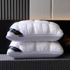 Almohada japonesa y coreana con núcleo de estrella, diseño de flores retorcidas, sedosa, cómoda y sin colapso, para dormir profundamente en casa y proteger la columna cervical.