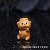Talla de madera de tuya, lindo animal pequeño, conejo del zodiaco, adornos, decoración de escritorio, artesanías, colgante, manija.