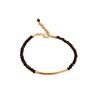 Pulsera de cristal negro ins pulsera de diseño personalizado simple Bai a juego pulsera de amigas temperamento femenino joyería de mano celebridad de Internet