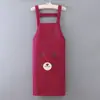 Macacão Impermeável Adulto Tarefas Domésticas Mulher Cozinha Cozinhando Uso Doméstico Impermeável Prova de Óleo Avental Resistente a Manchas Conjunto Roupa de Trabalho