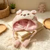 Touca para Bebê para Outono e Inverno, Design Fofo de Veado, Touca de Tricô para Meninas, Touca Quente de Puxar com Proteção para as Orelhas para Meninos, Touca à Prova de Vento para Bebê