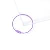 Alambre de color creativo anillo de alambre cable de acero rotación llavero llavero joyería diy