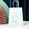 Bolsas de Tote de Papel Kraft con Logo Personalizado, Bolsas Coloridas para Llevar para Café y Té de Leche, Bolsas Gruesas de Regalo para Catering